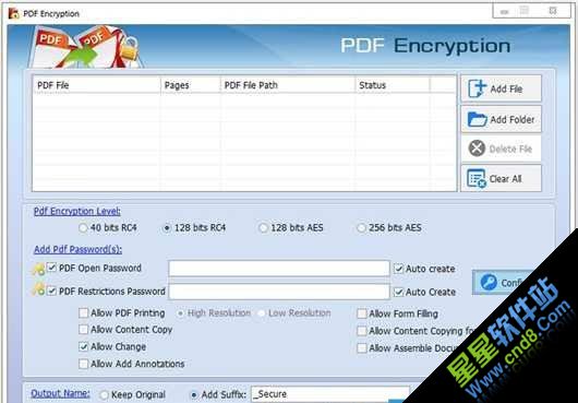 PDF加密(Encrypt PDF)