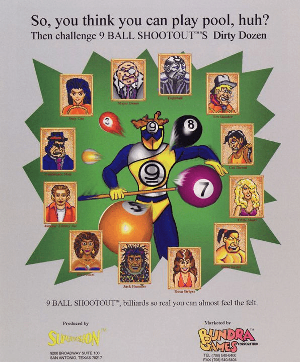 花式撞9球 9-Ball Shootout街机游戏海报