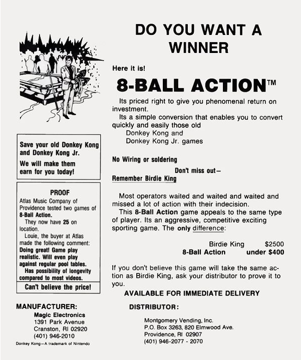 抢8撞球Eight Ball Action街机游戏海报