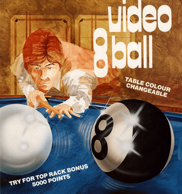 电视抢8撞球Video Eight Ball街机游戏海报