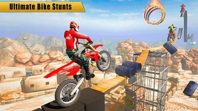 越野摩托车3D竞技游戏