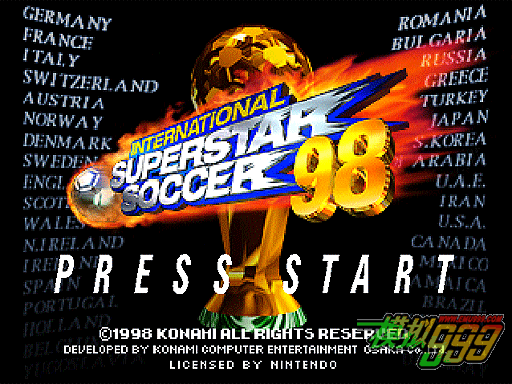 国际超级明星足球赛 98(美) - International Superstar Soccer 98 (U)