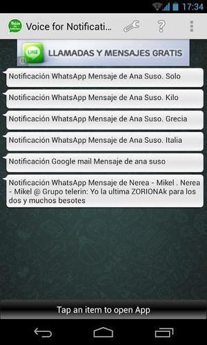 Voice for Notifications