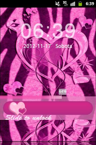 Zebra Heart Pink GO Locker