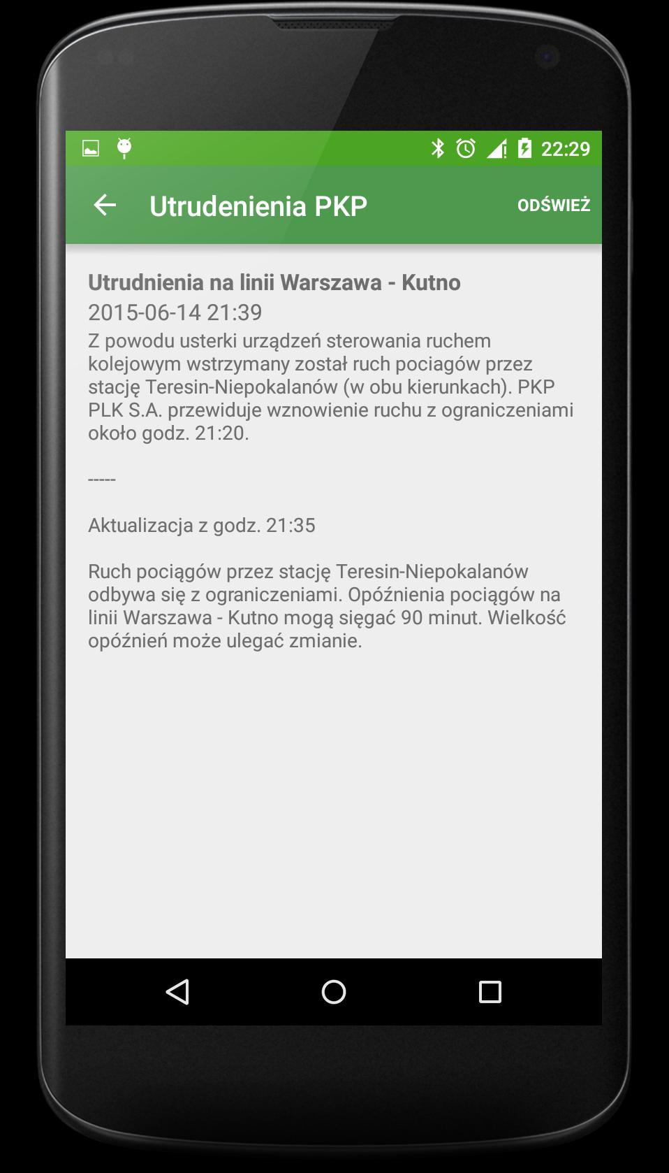 Utrudnienia PKP