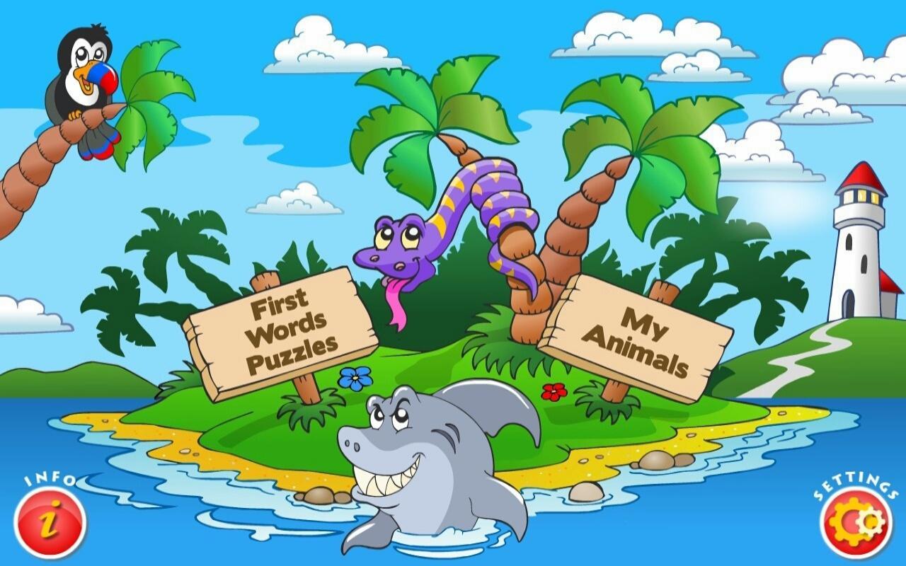 Kids Animal First Words Puzzle