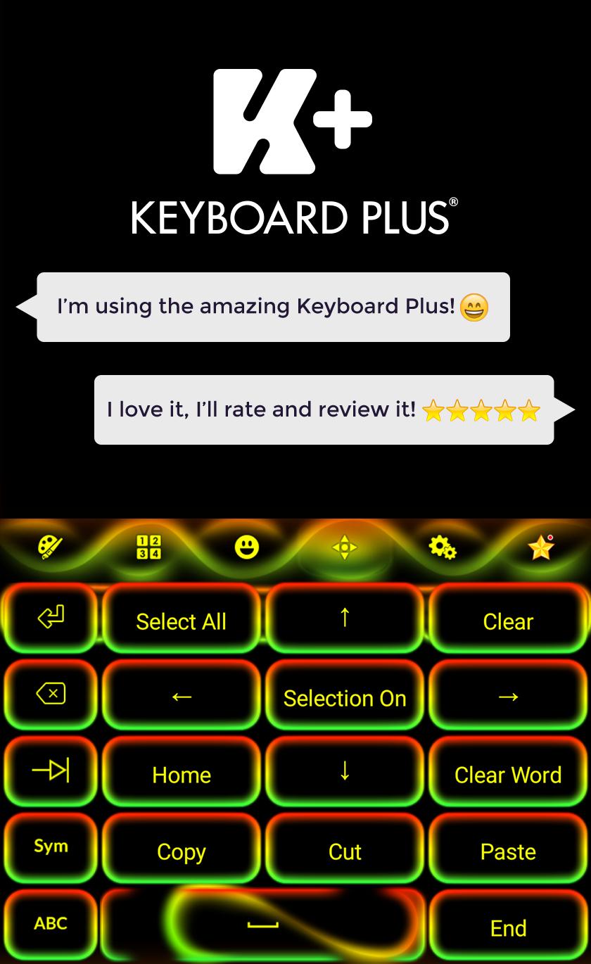 Keyboard Neon Rasta