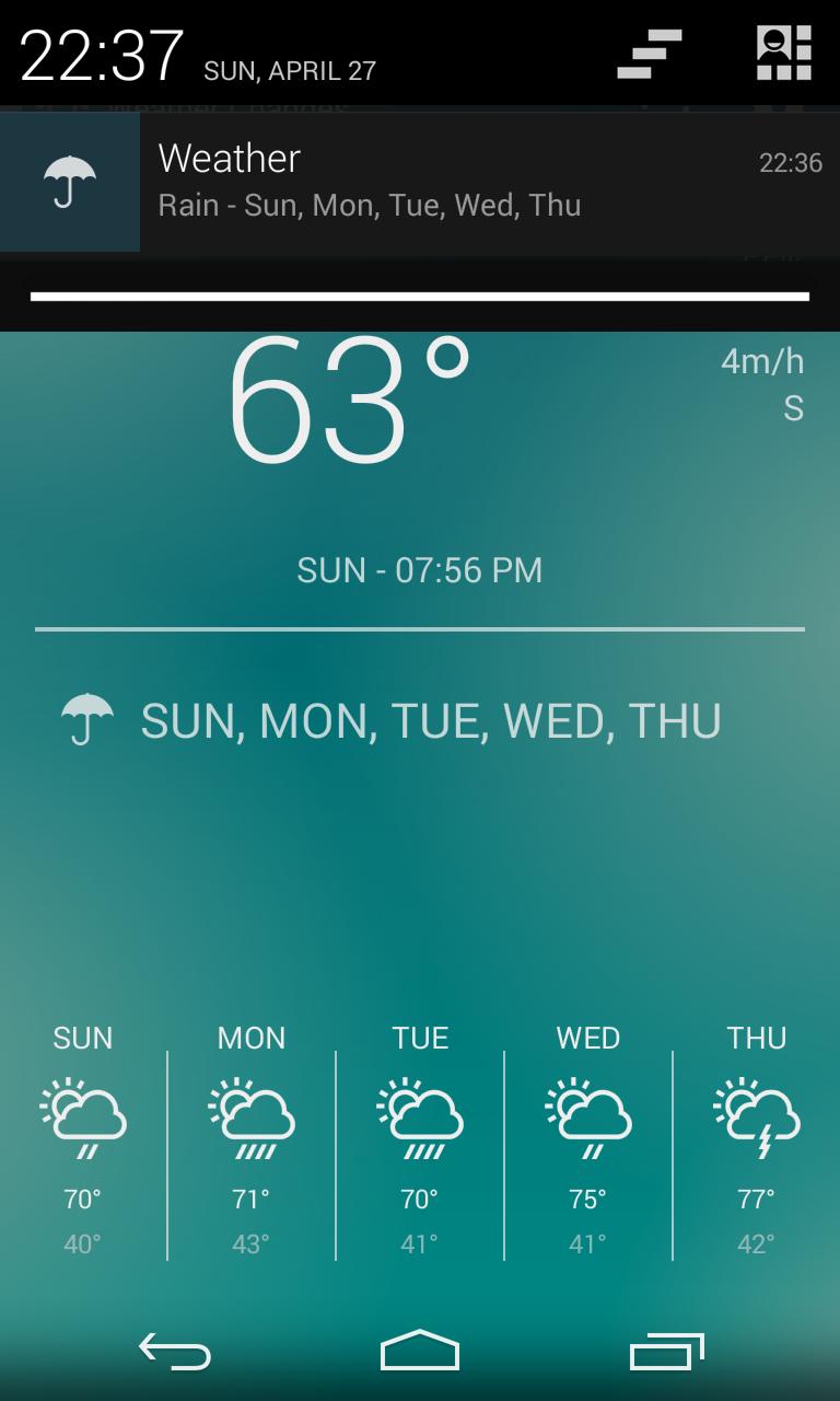 Weather Changes