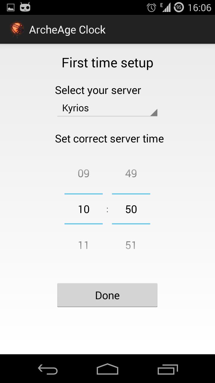 Clock for ArcheAge