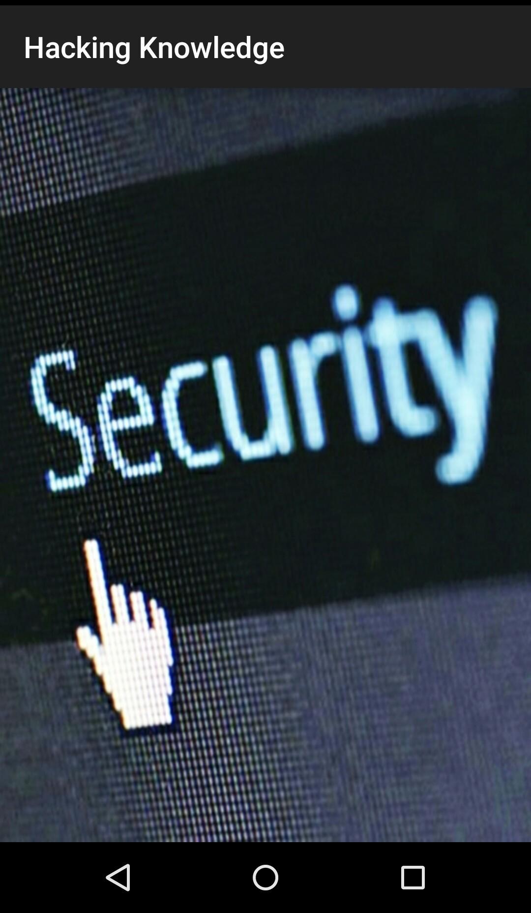 Hacking Knowledge