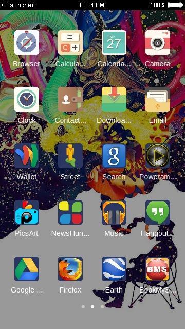 Color Smoke  Launcher Theme