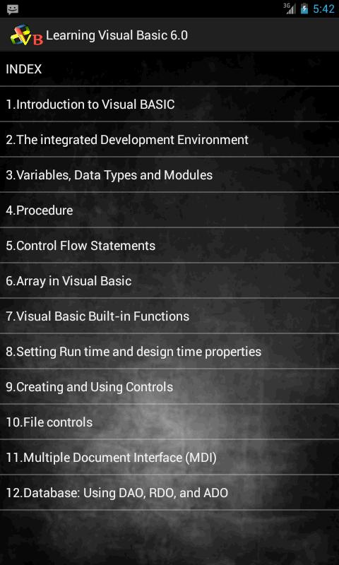 Learning Visual Basic 6.0