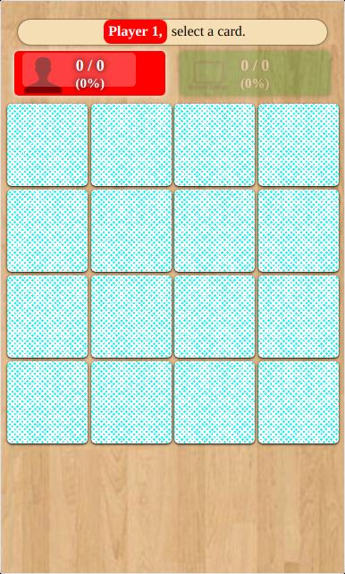 A.I. Memory Matching Card Game