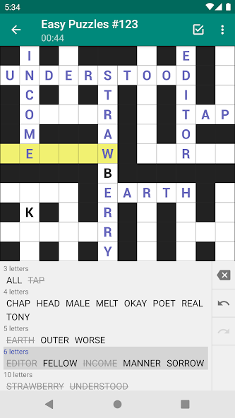 Fill-In Crosswords