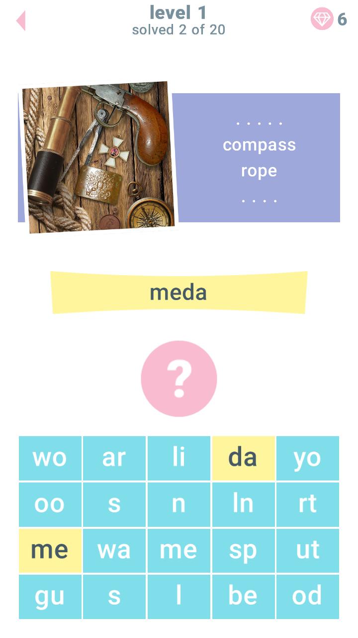 1 Image: 4 words