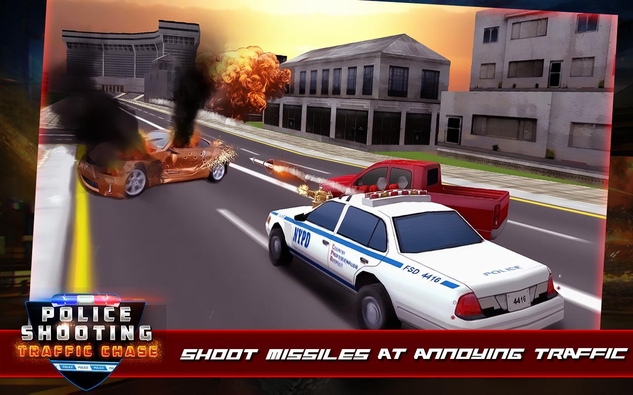Police Shooting Traffic Chase