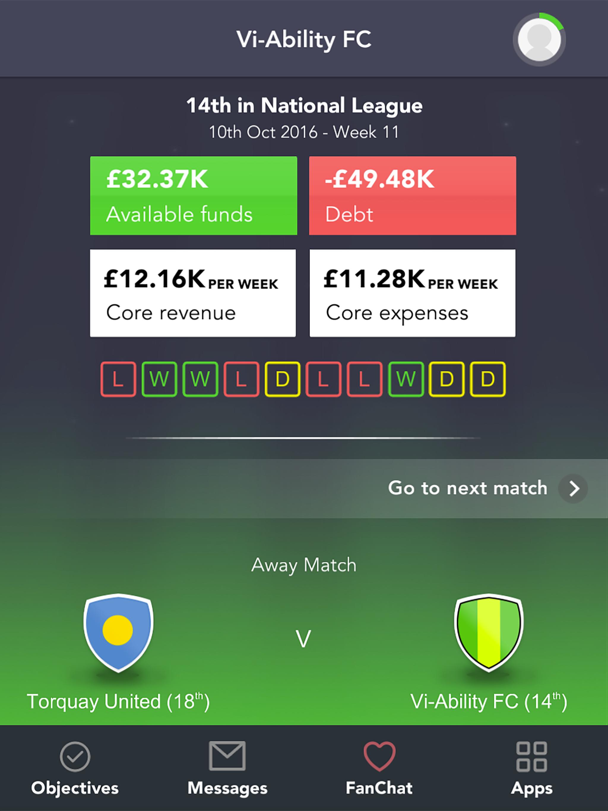 Football CEO Challenge