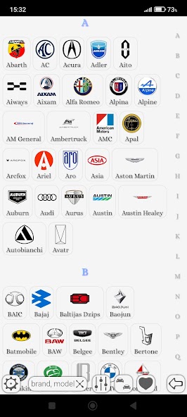Car catalog