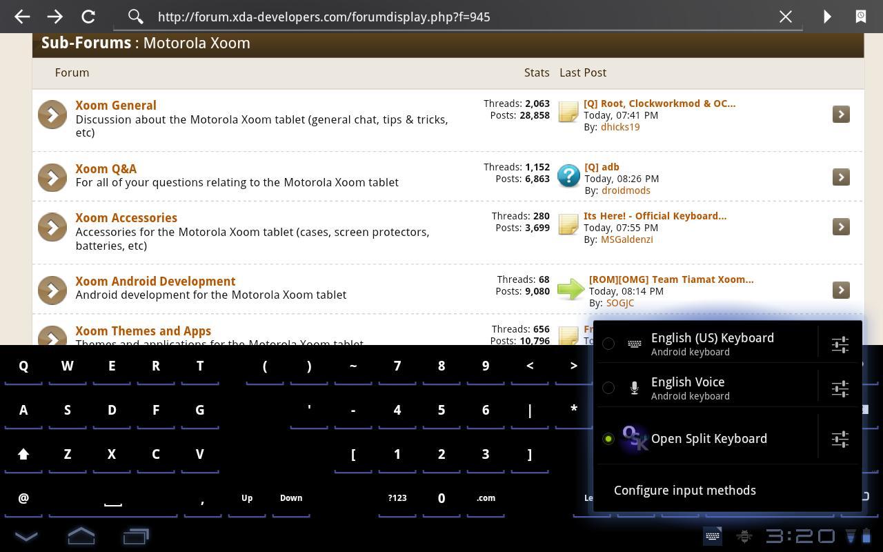 Open Split Keyboard