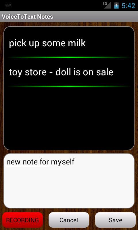 VoiceToText Notes
