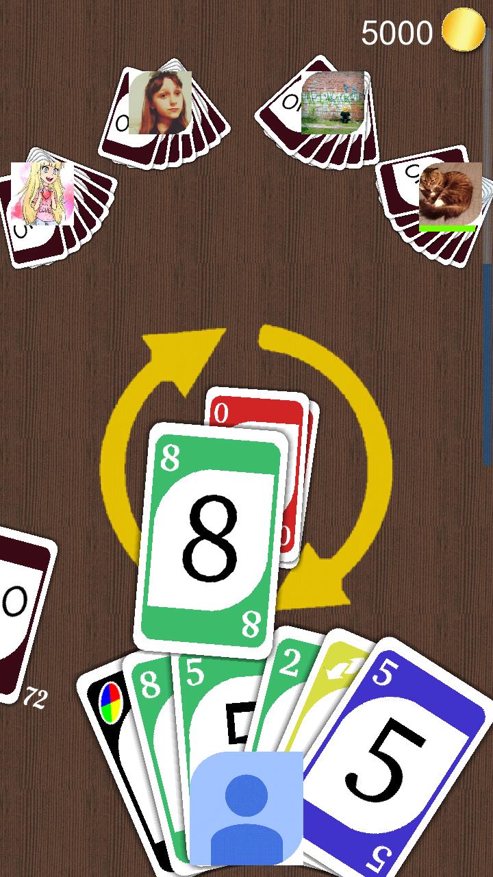One online (Crazy Eights)