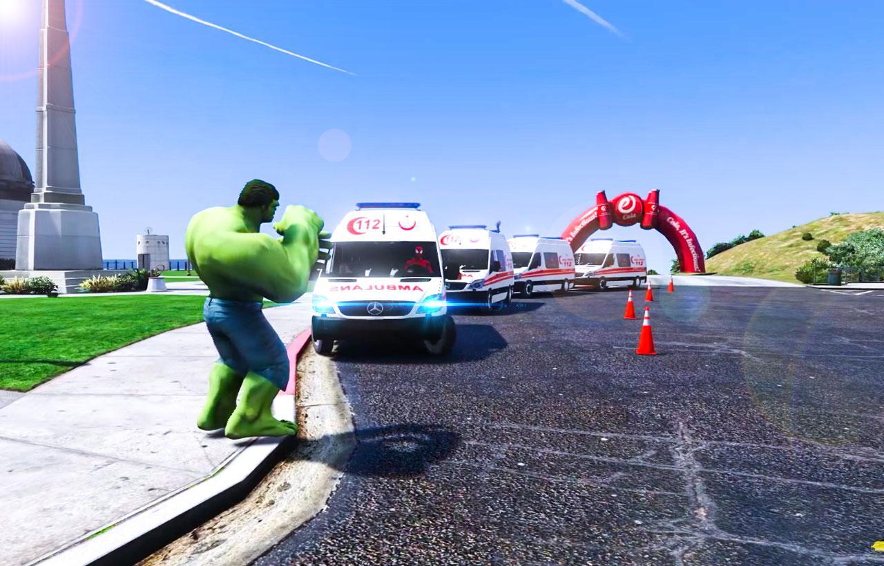 Superhero Ambulance Rescue Patient Mission