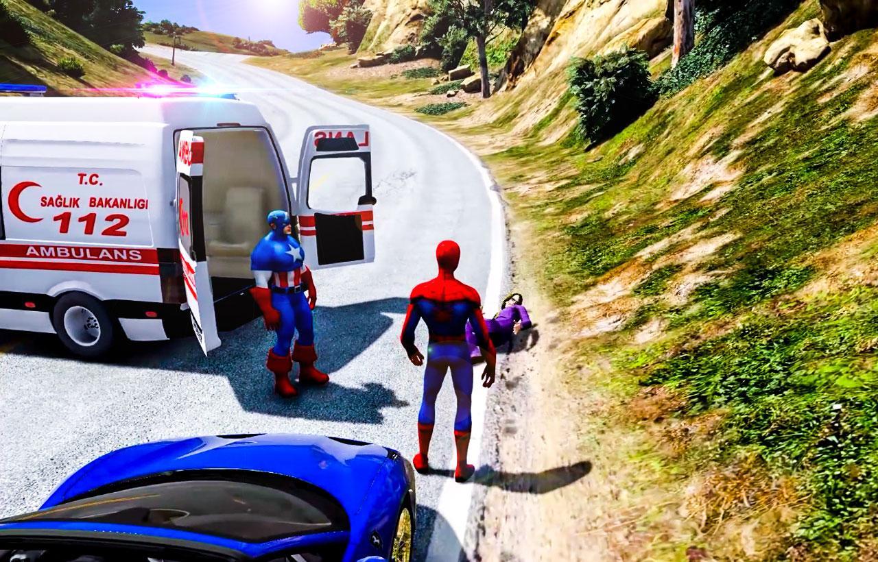 Superhero Ambulance Rescue Patient Mission