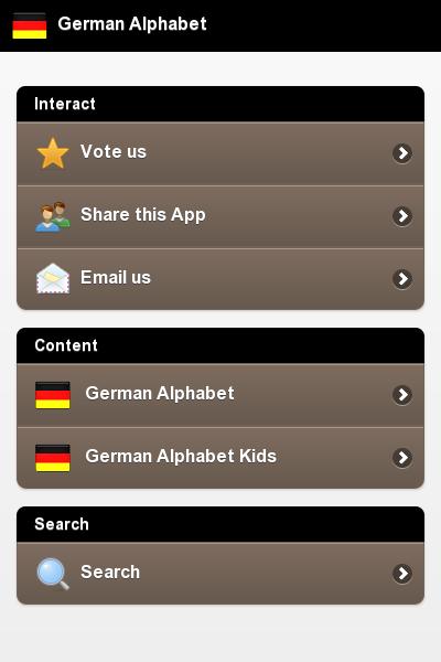 German Alphabet