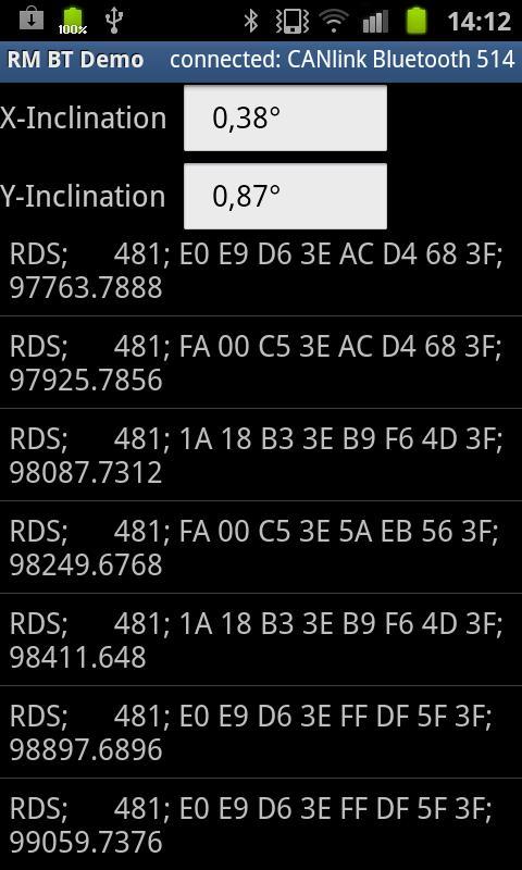 RM Bluetooth Demo