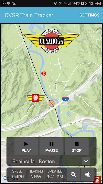 CVSR Train Tracker
