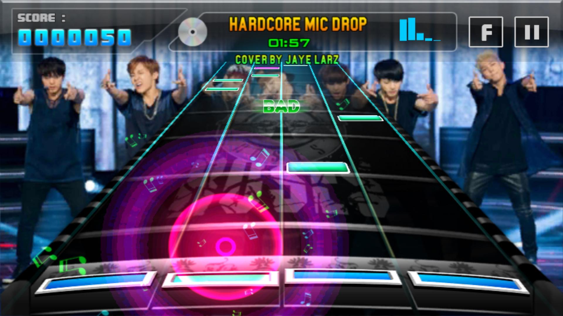 BTS Piano Tiles Game