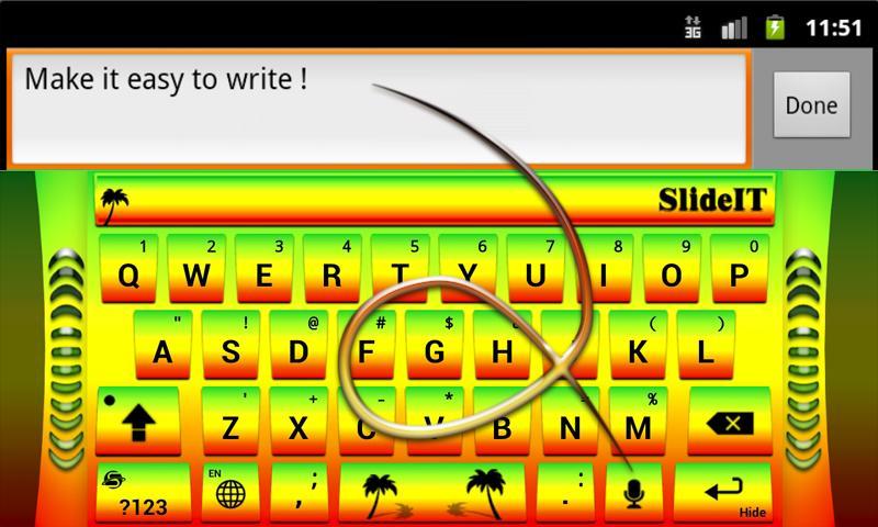 SlideIT Reggae Skin