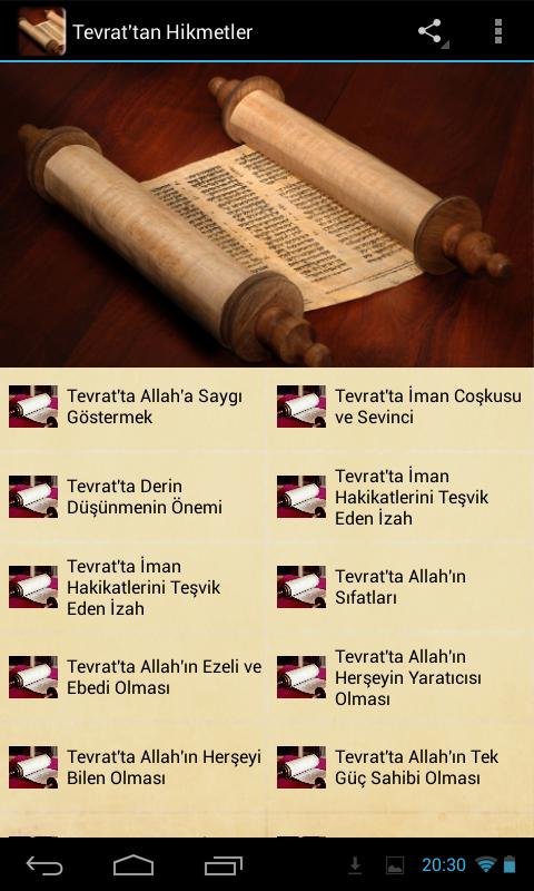 Tevrattan Hikmetler