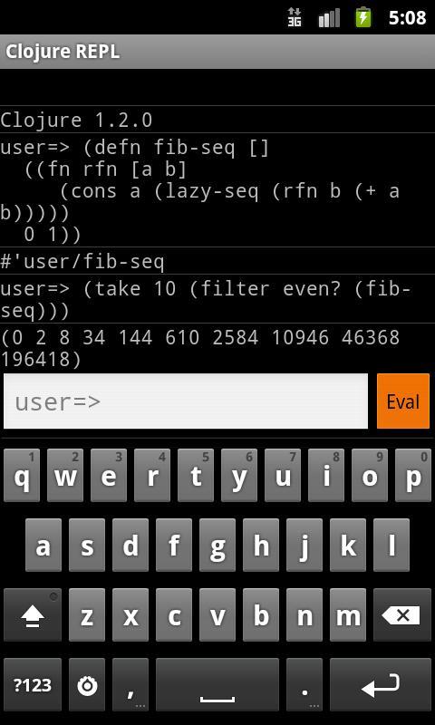 Clojure REPL