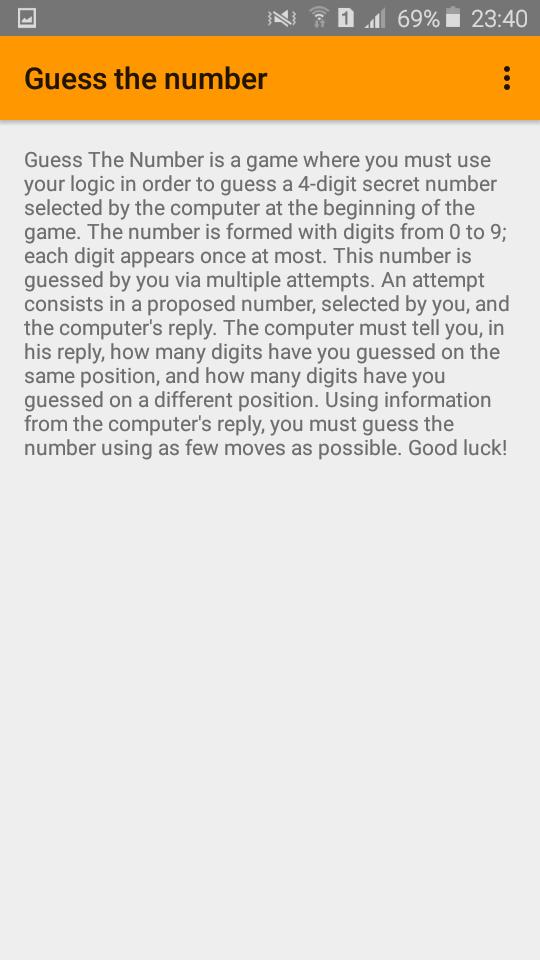 Guess The Number