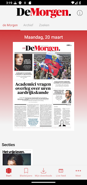 De Morgen Print Editie