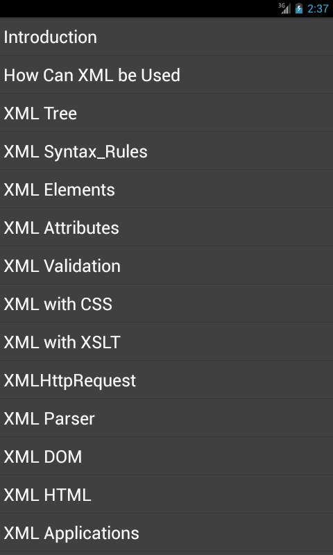 XML Tutorial