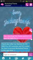 GO SMS Theme Red Heart