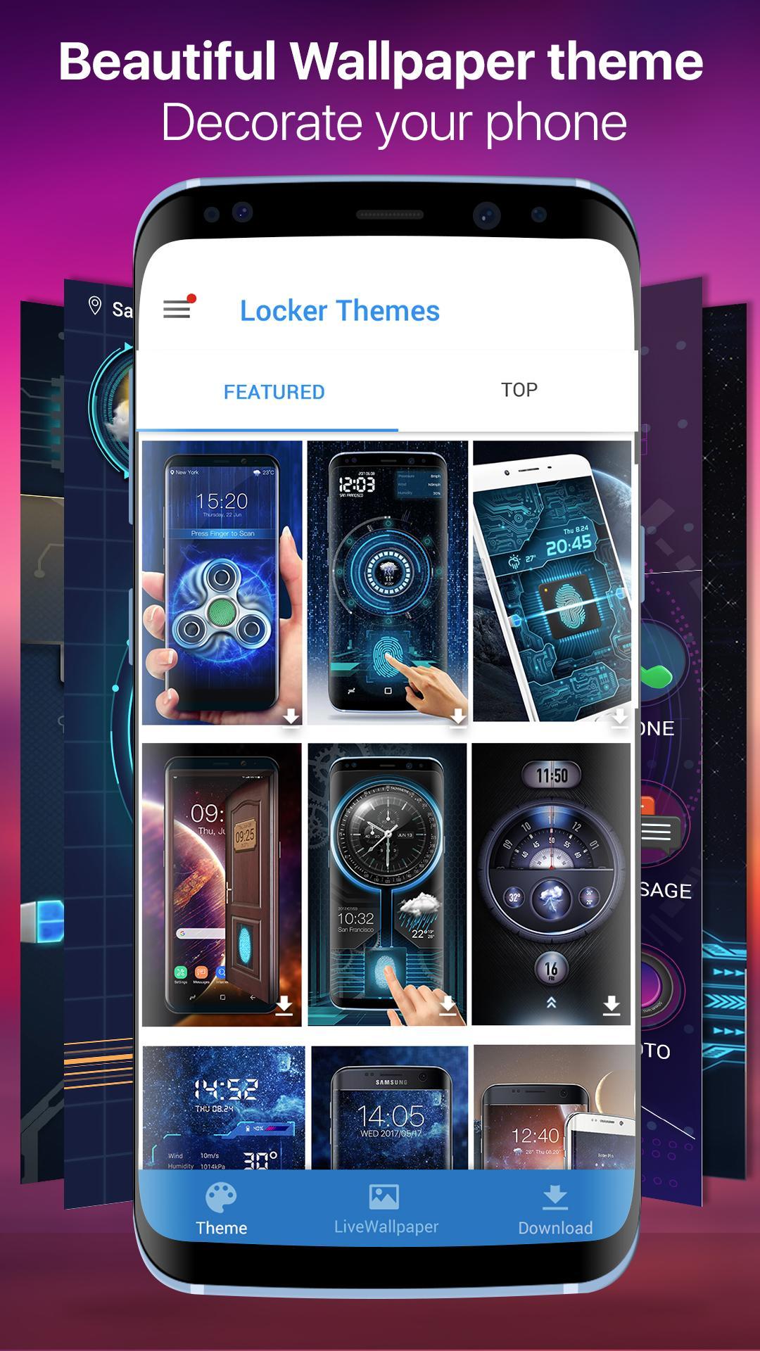 Weather Ball Lock Screen App
