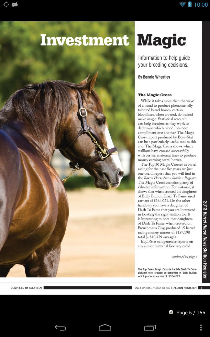 Barrel Horse Stallion Register