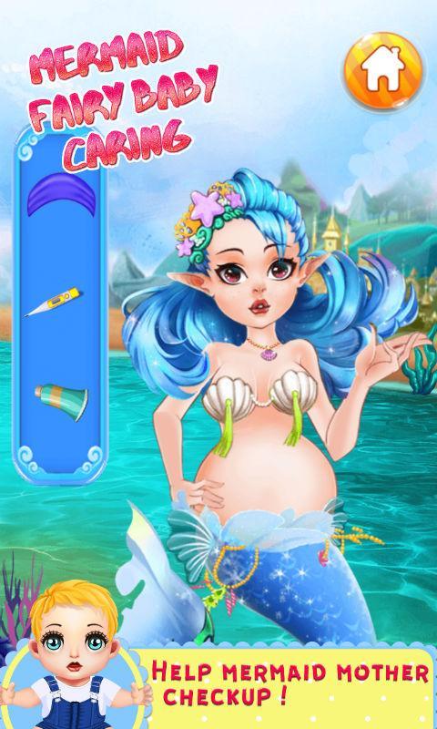 Mermaid Fairy Baby Caring