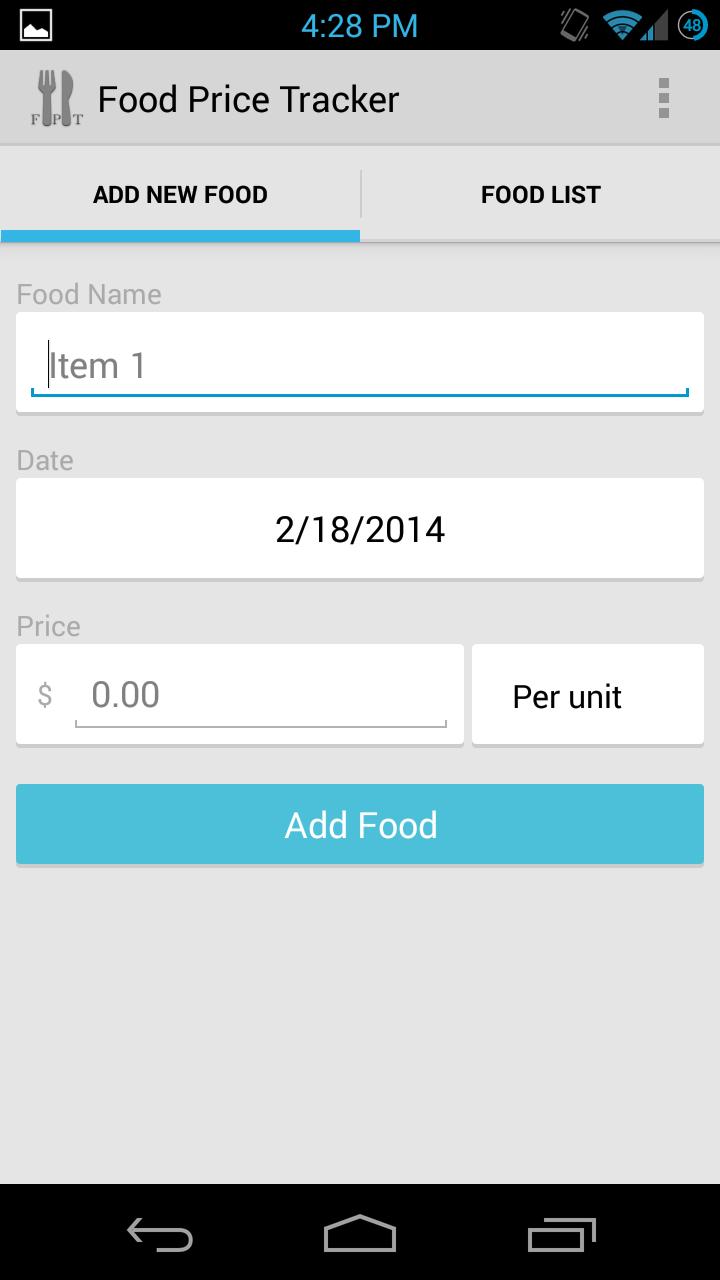 Food Price Tracker