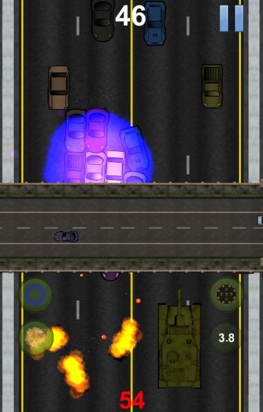 Tank Vs Cars