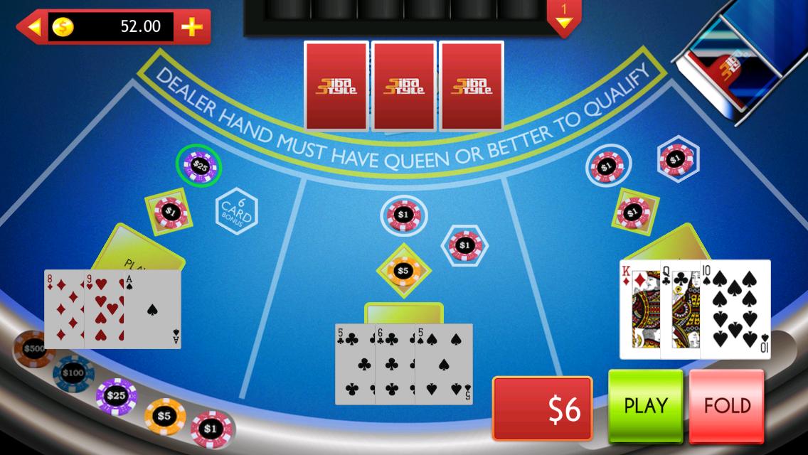 Casino Card Games : 6 in 1