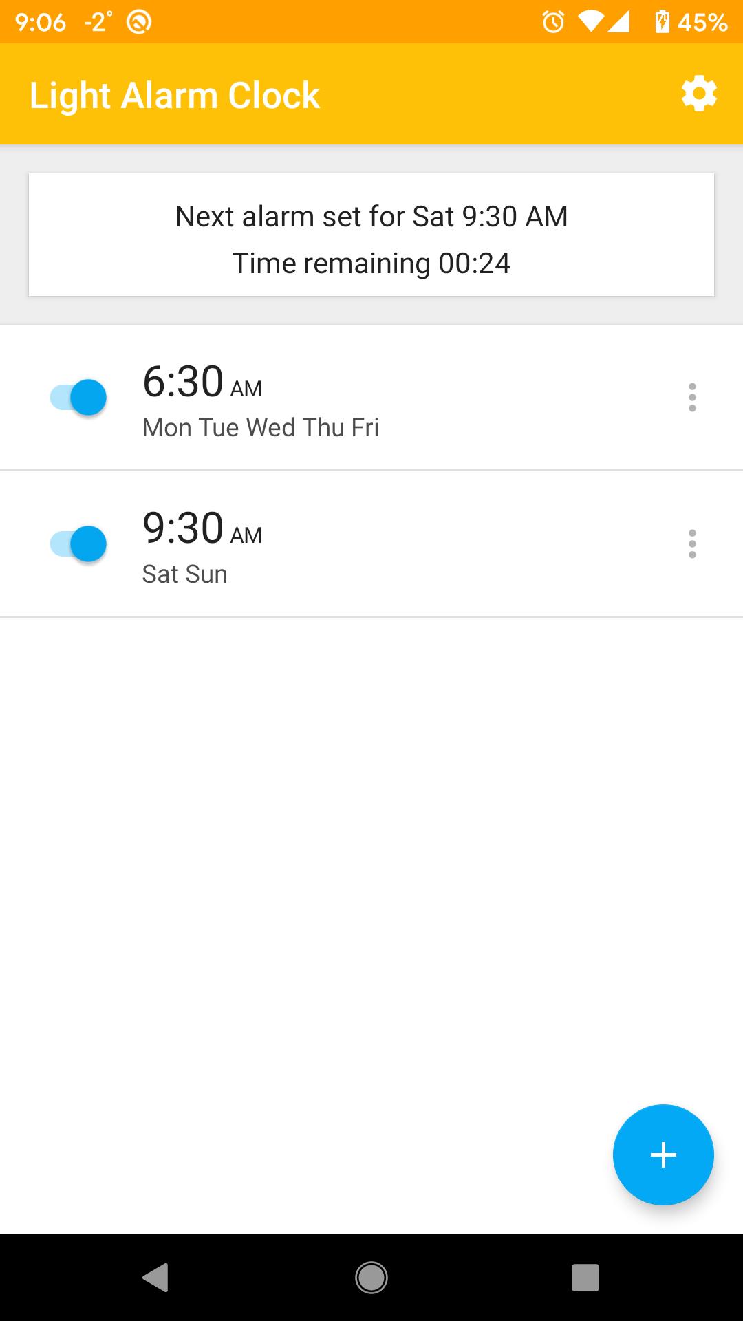 Light Alarm Clock