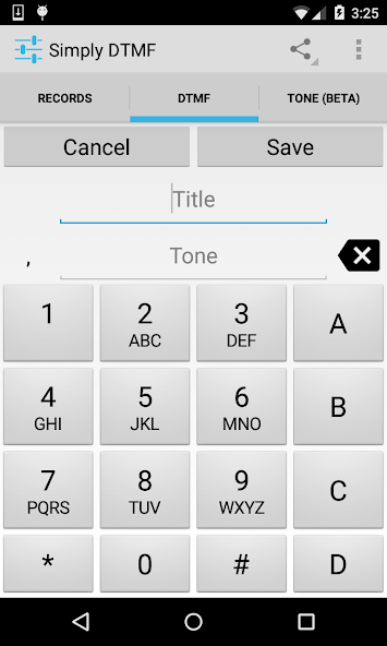 Simply DTMF