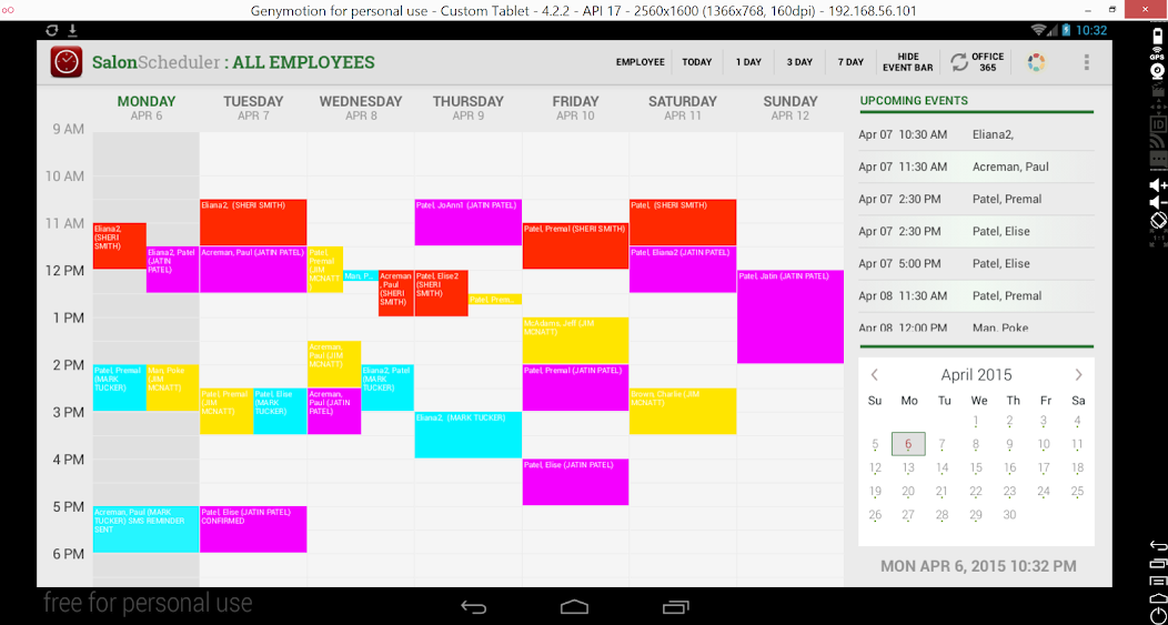 Legacy Clover Salon Scheduler