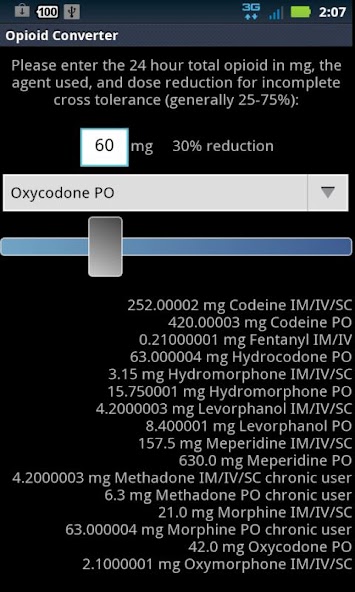 Opioid Converter