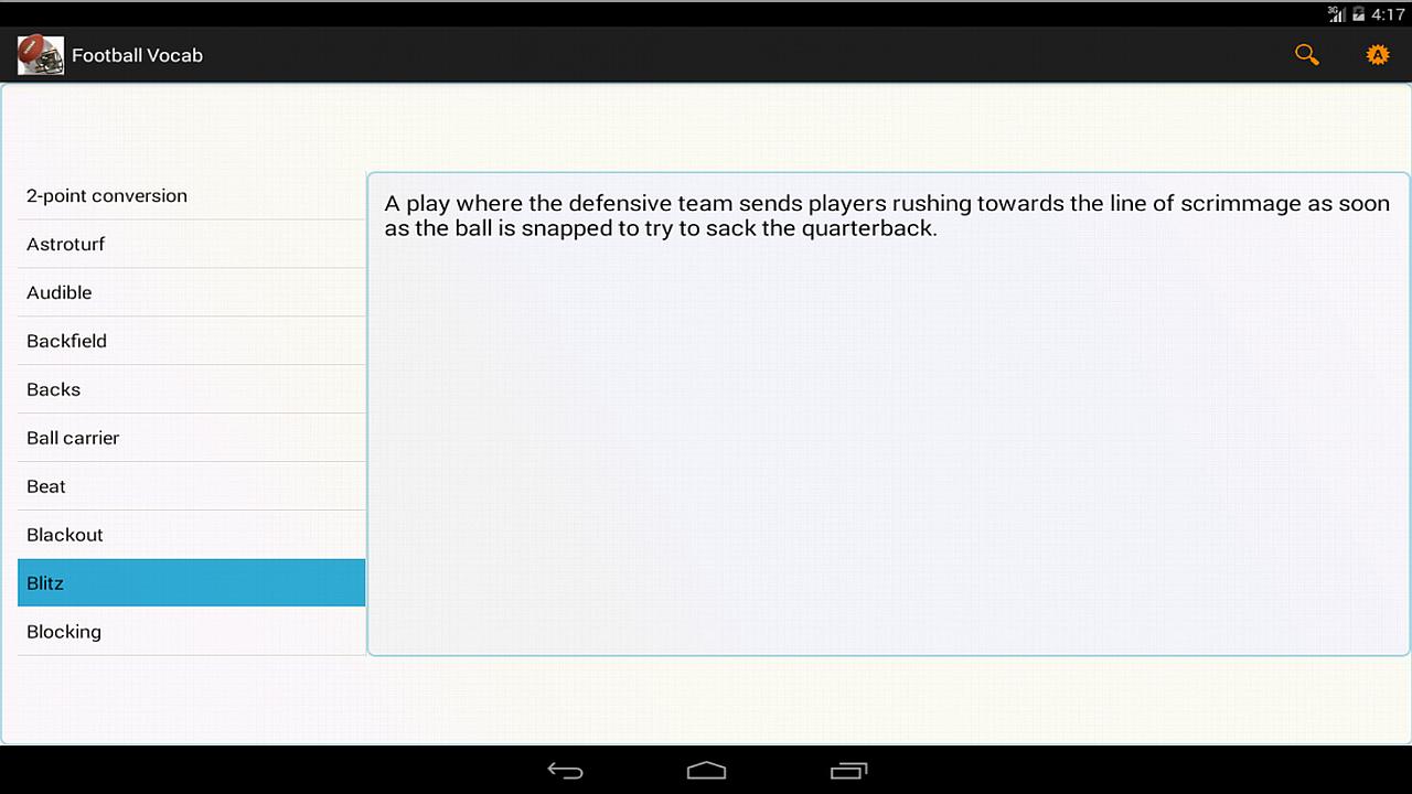 Football Vocab