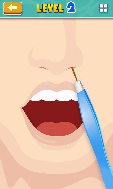 Nose Hair pulling